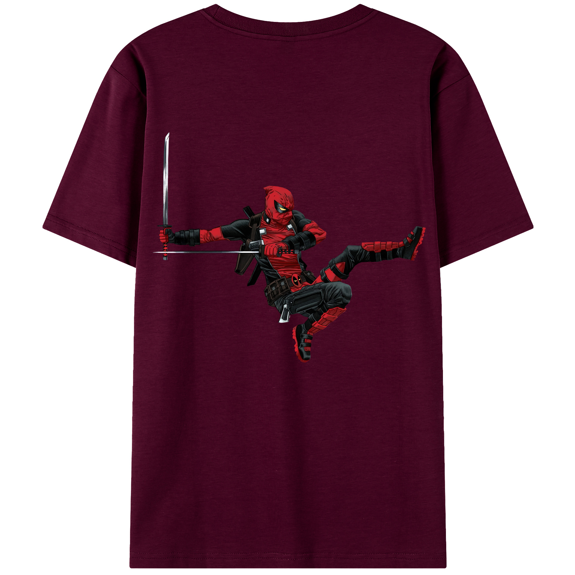 （画像用） Deadpool デッドプール レディース半袖Tシャツ(バックプリント)